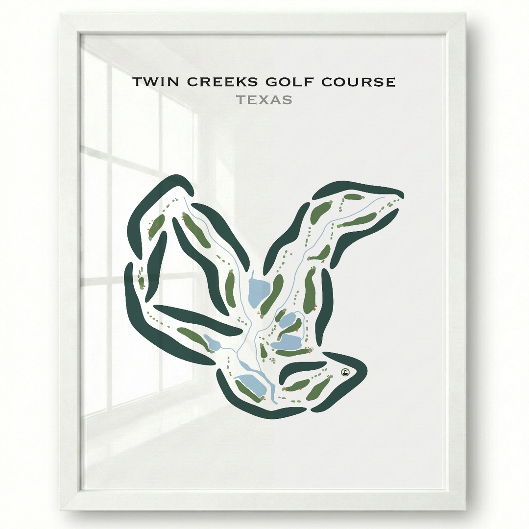 Twin Creeks Golf Course, Texas - Printed Golf Courses