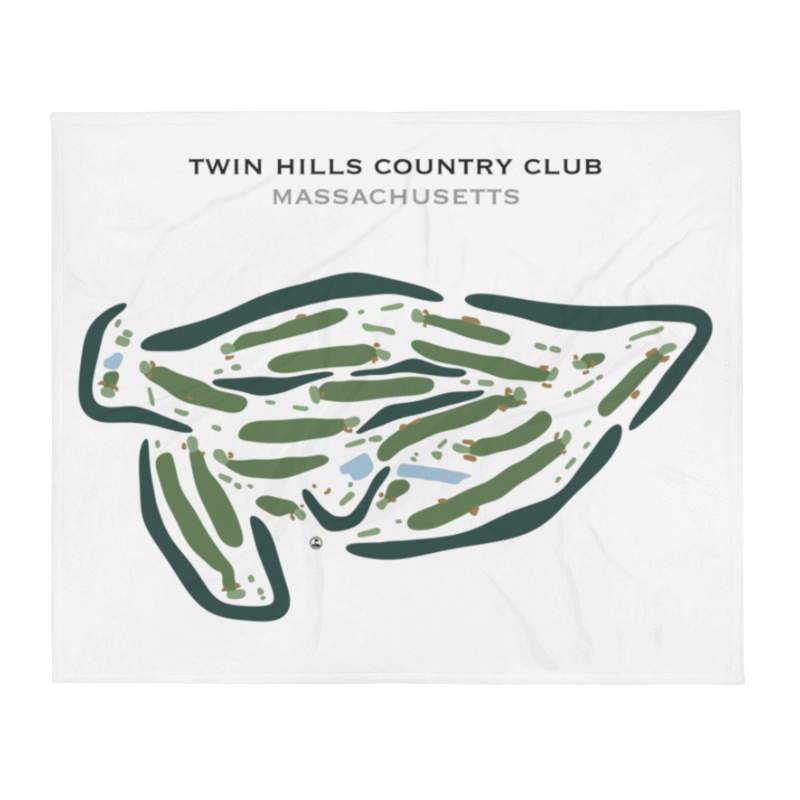 Twin Hills Country Club, Massachusetts - Printed Golf Courses