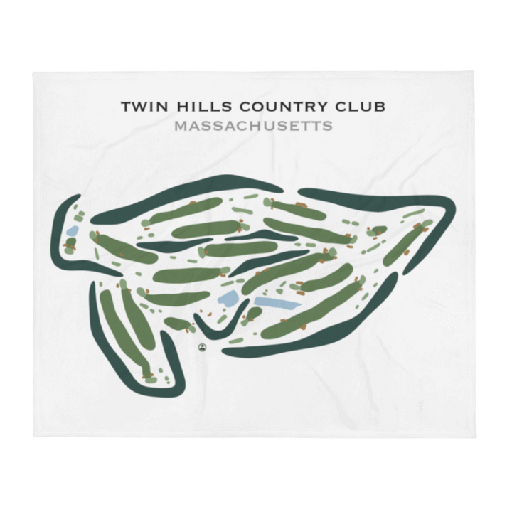 Twin Hills Country Club, Massachusetts - Printed Golf Courses