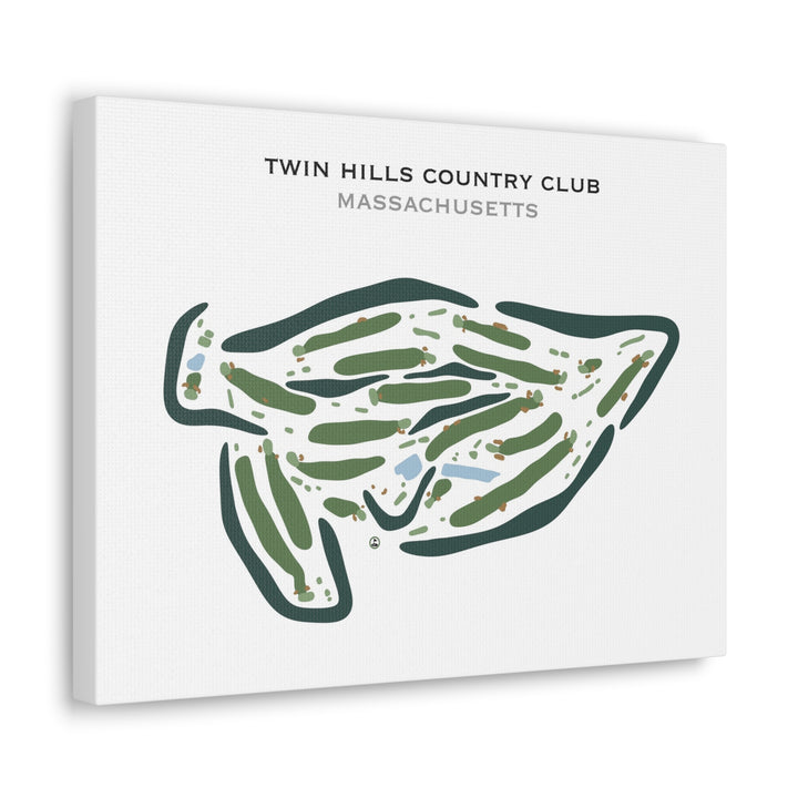 Twin Hills Country Club, Massachusetts - Printed Golf Courses