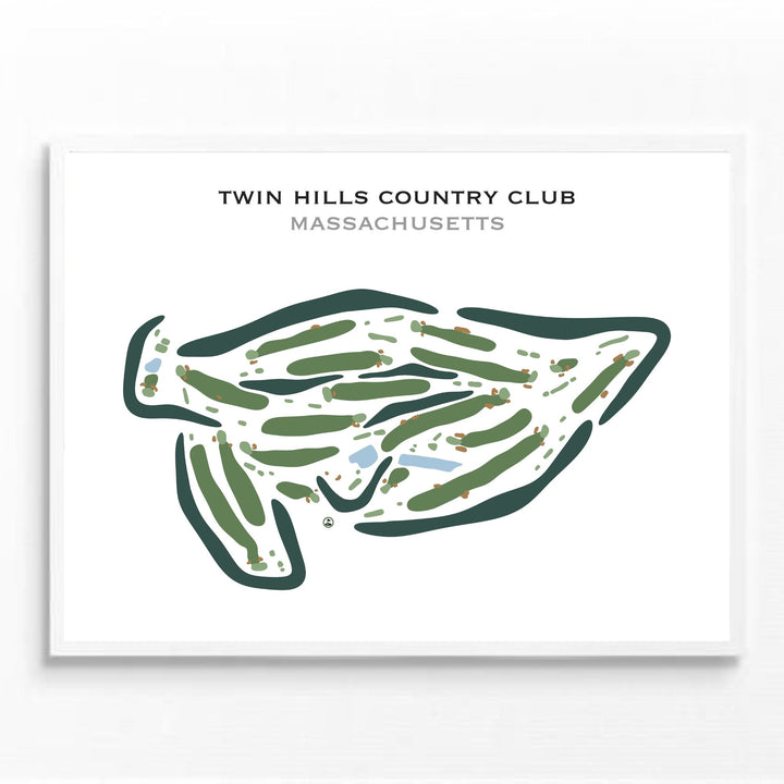 Twin Hills Country Club, Massachusetts - Printed Golf Courses