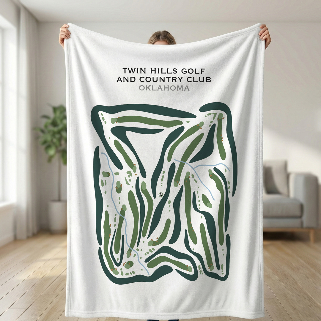 Twin Hills Golf & County Club, Oklahoma - Printed Golf Courses