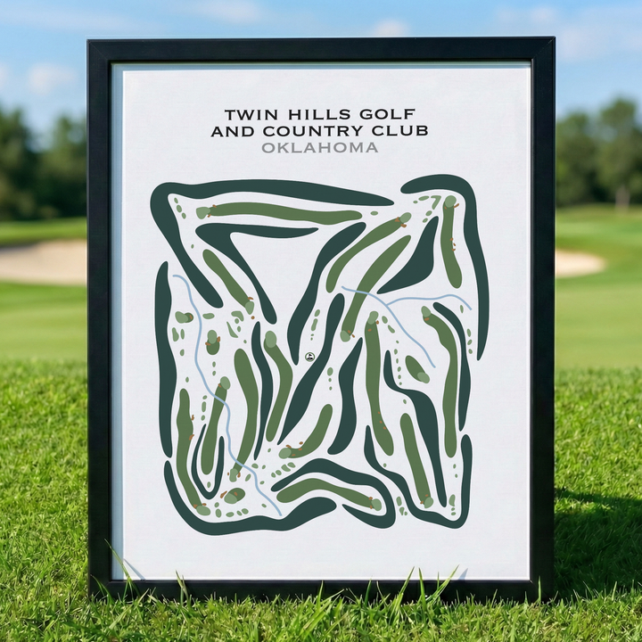 Twin Hills Golf & County Club, Oklahoma - Printed Golf Courses