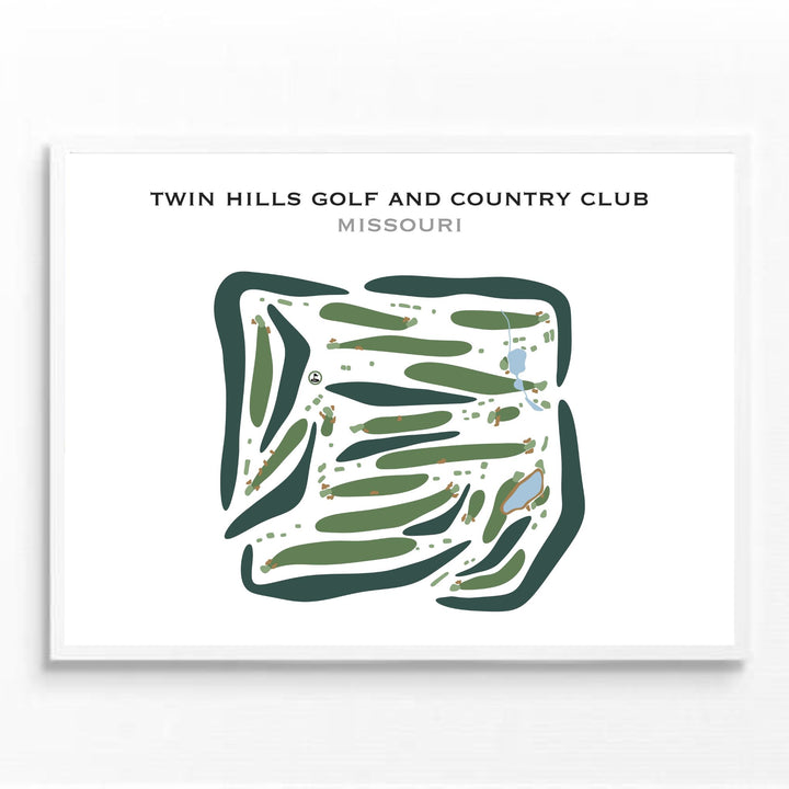 Twin Hills Golf & Country Club, Missouri - Printed Golf Courses