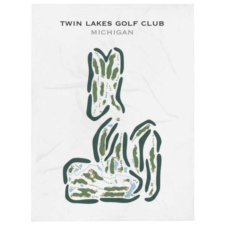 Twin Lakes Golf Club, Michigan - Printed Golf Courses