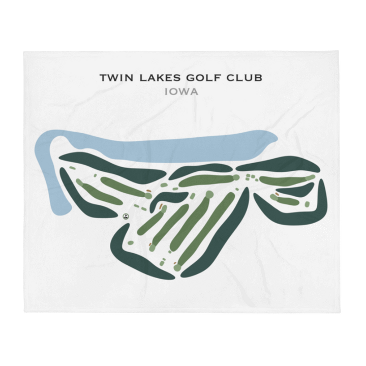 Twin Lakes Golf Club, Iowa - Printed Golf Courses