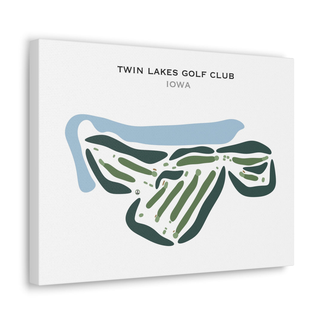 Twin Lakes Golf Club, Iowa - Printed Golf Courses