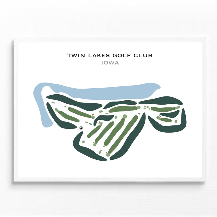 Twin Lakes Golf Club, Iowa - Printed Golf Courses