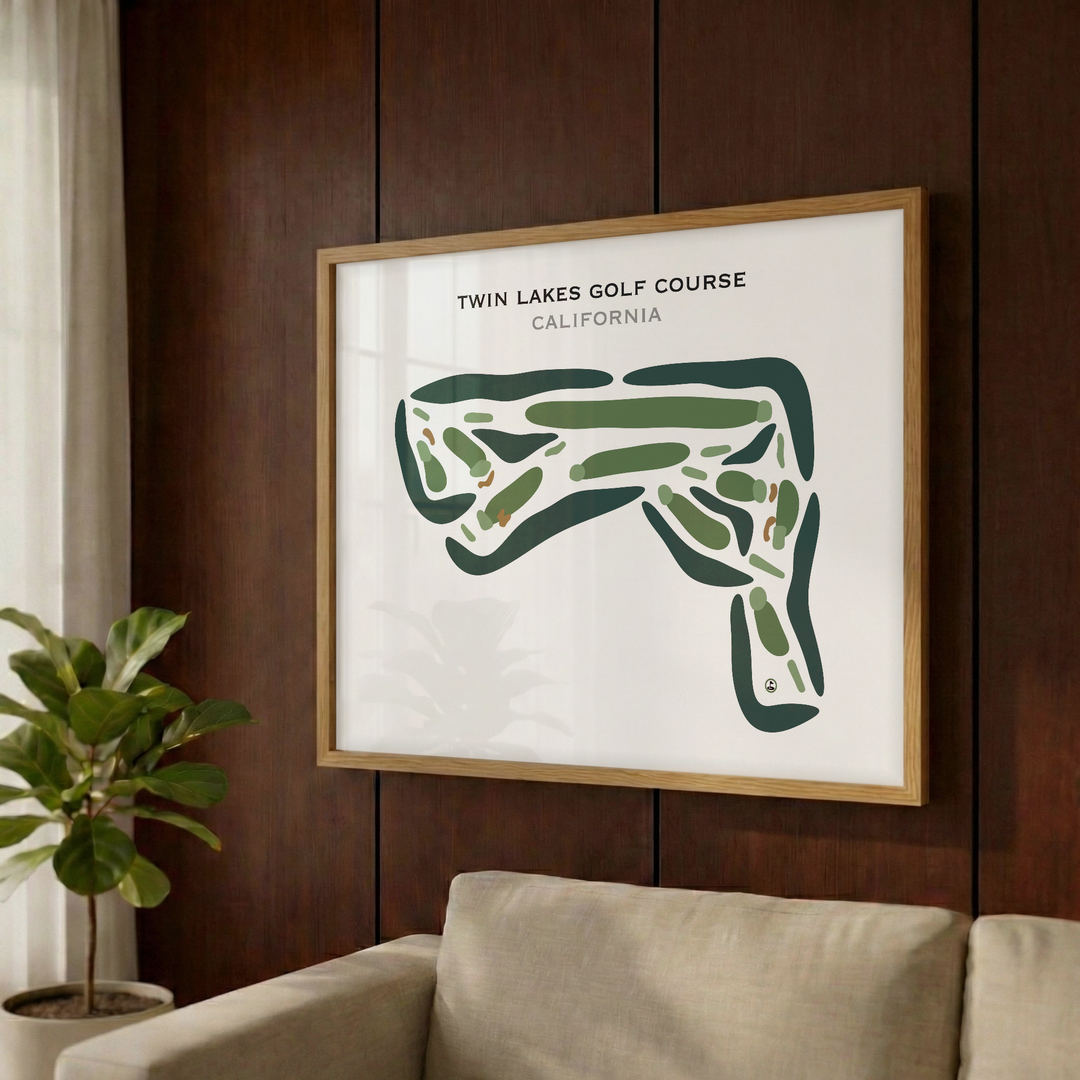 Twin Lakes Golf Course, California - Printed Golf Courses