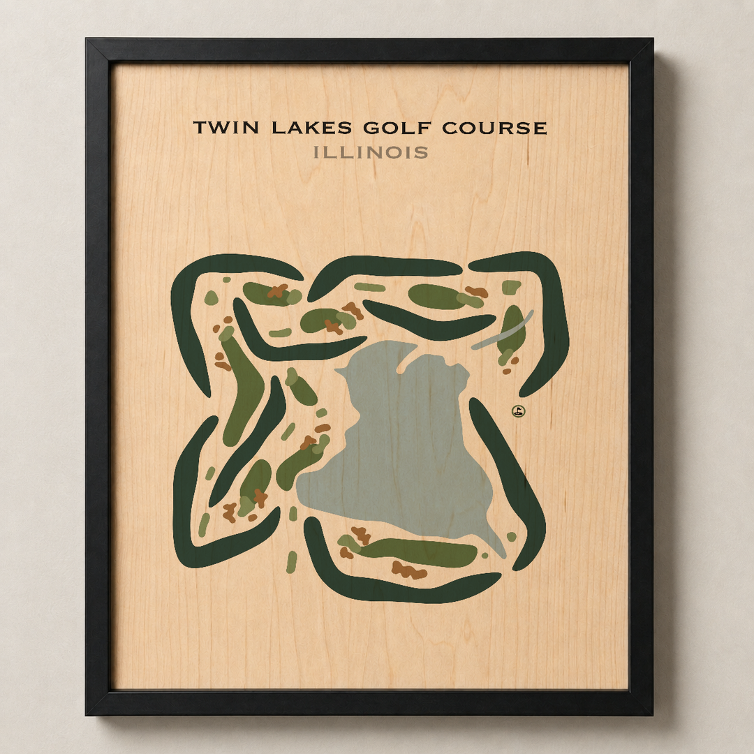 Twin Lakes Golf Course, Illinois - Printed Golf Courses