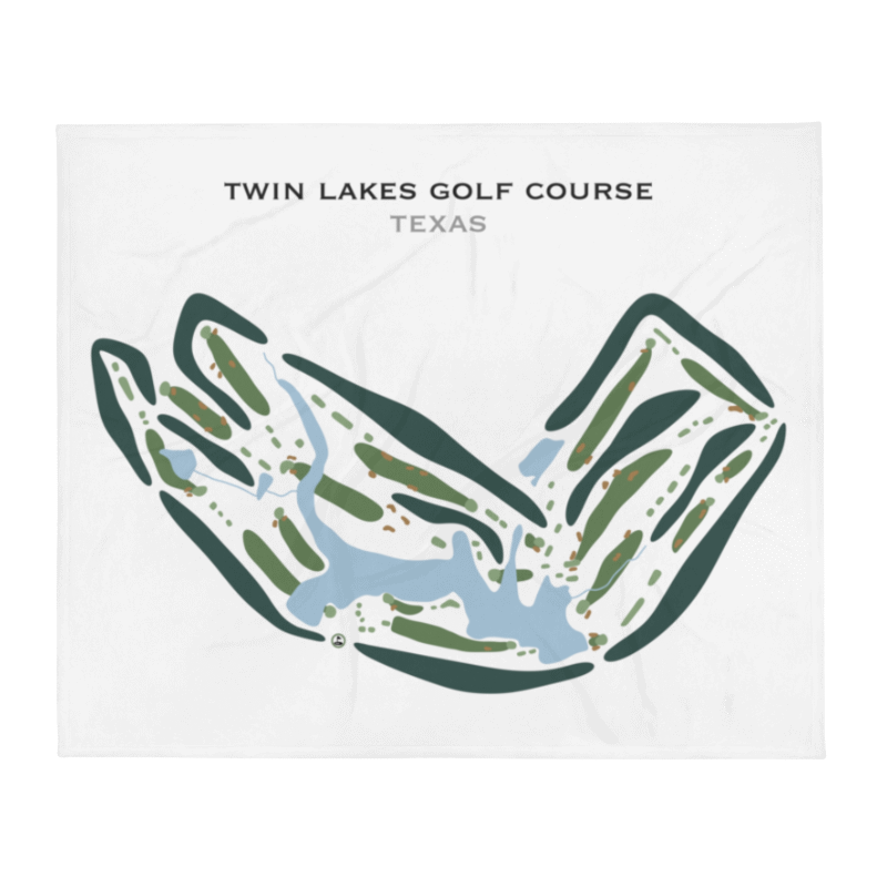 Twin Lakes Golf Course, Texas - Printed Golf Courses