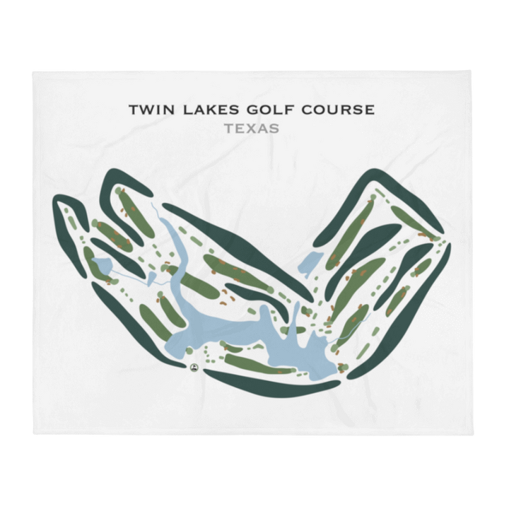 Twin Lakes Golf Course, Texas - Printed Golf Courses