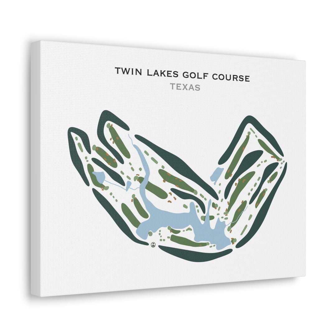 Twin Lakes Golf Course, Texas - Printed Golf Courses