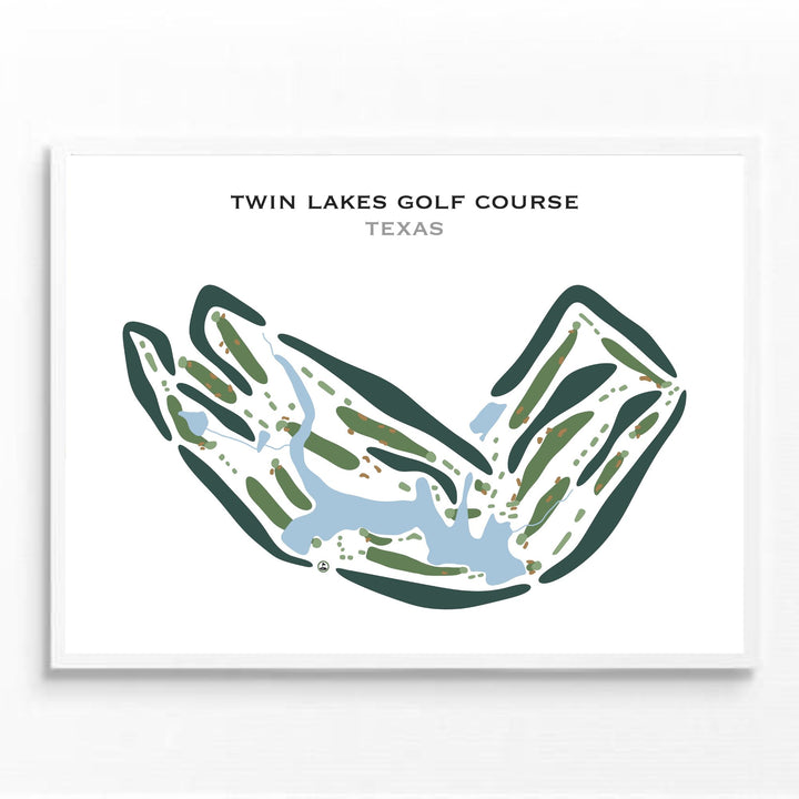 Twin Lakes Golf Course, Texas - Printed Golf Courses