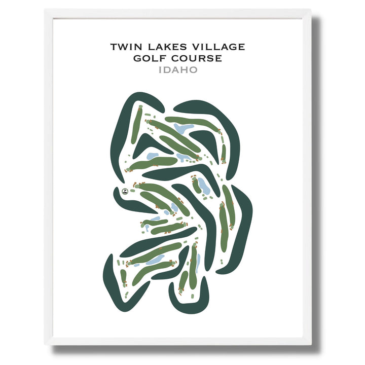 Twin Lakes Village Golf Course, Idaho - Printed Golf Courses
