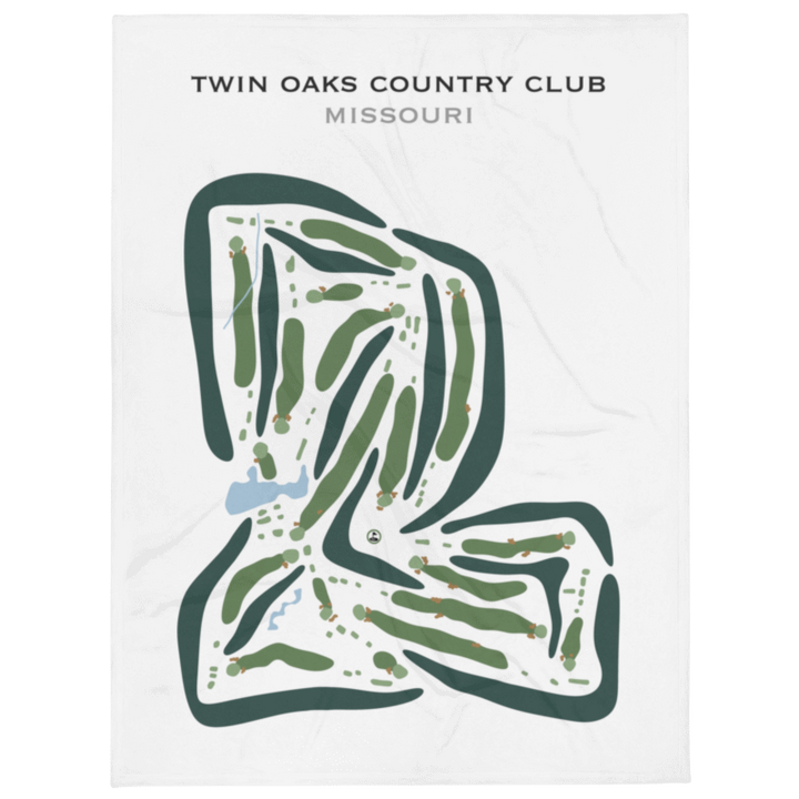 Twin Oaks Country Club, Missouri - Printed Golf Courses