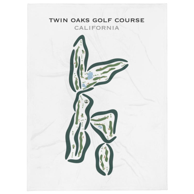 Twin Oaks Golf Course, California - Printed Golf Courses