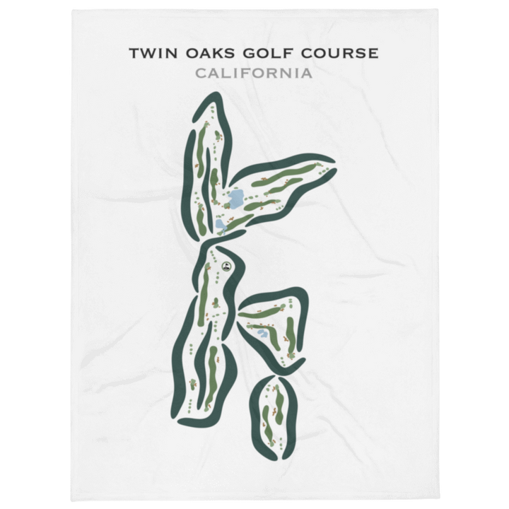 Twin Oaks Golf Course, California - Printed Golf Courses