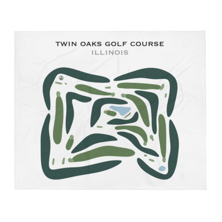 Twin Oaks Golf Course, Illinois - Printed Golf Courses