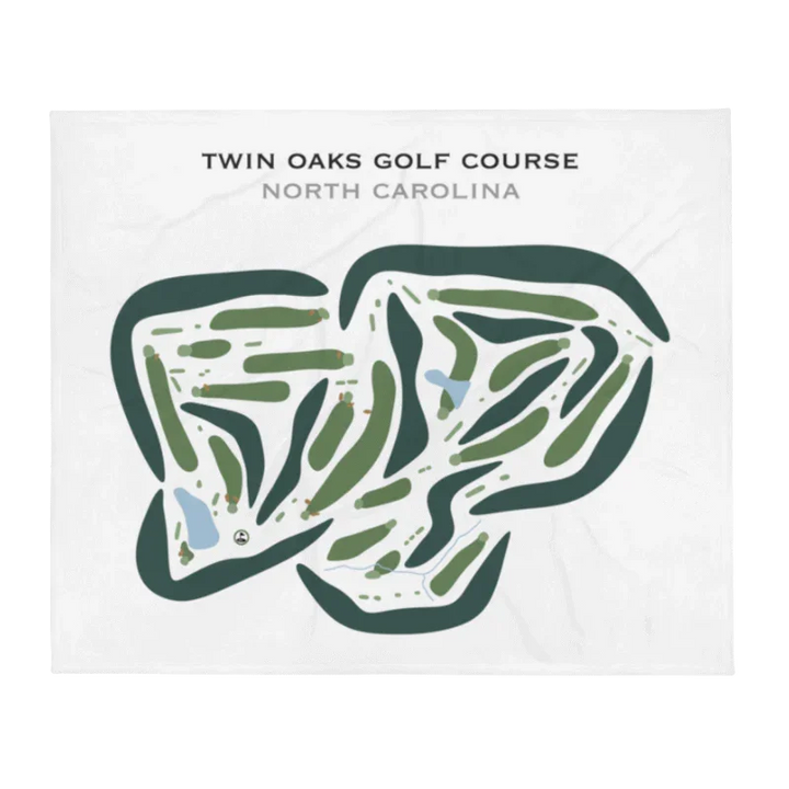Twin Oaks Golf Course, North Carolina - Printed Golf Courses