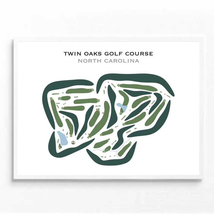 Twin Oaks Golf Course, North Carolina - Printed Golf Courses