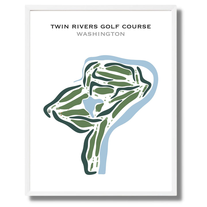 Twin Rivers Golf Course, Washington - Printed Golf Courses