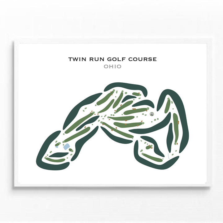 Twin Run Golf Course, Ohio - Printed Golf Courses