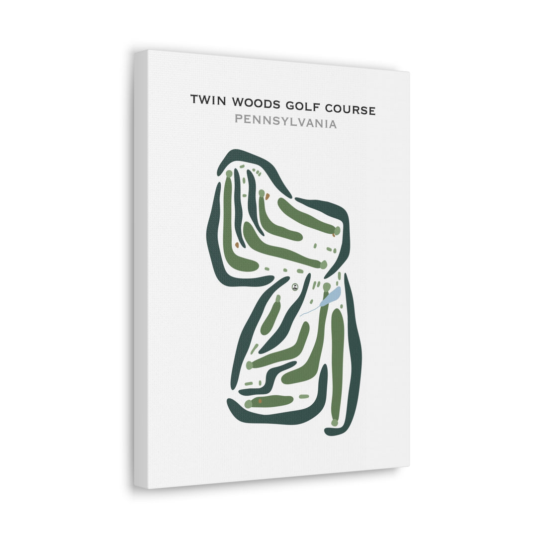 Twin Woods Golf Course, Pennsylvania - Printed Golf Courses