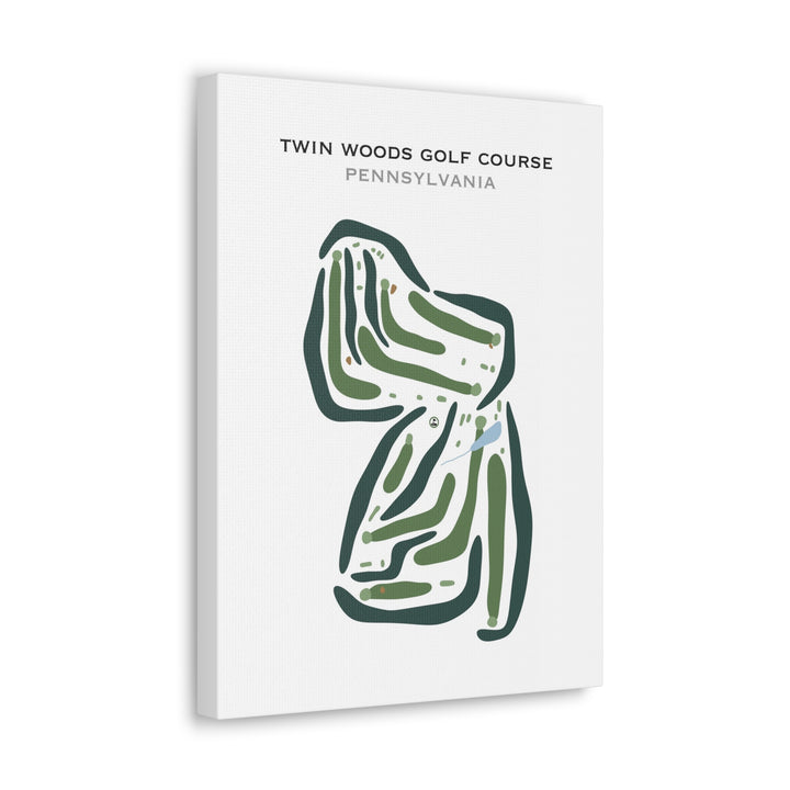 Twin Woods Golf Course, Pennsylvania - Printed Golf Courses