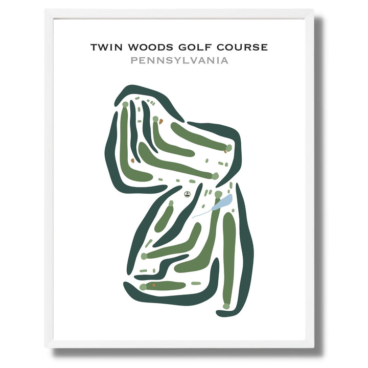 Twin Woods Golf Course, Pennsylvania - Printed Golf Courses