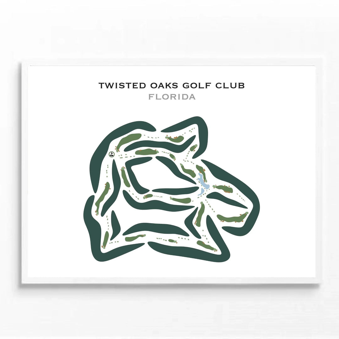 Twisted Oaks Golf Club, Florida - Printed Golf Courses