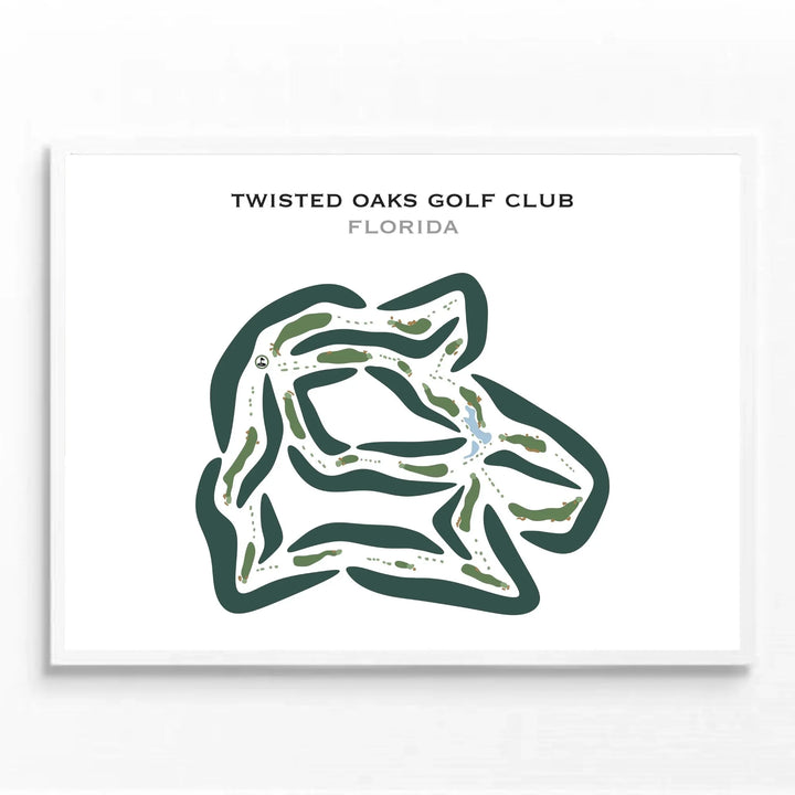 Twisted Oaks Golf Club, Florida - Printed Golf Courses
