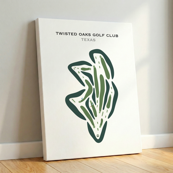 Twisted Oaks Golf Club, Texas - Printed Golf Courses