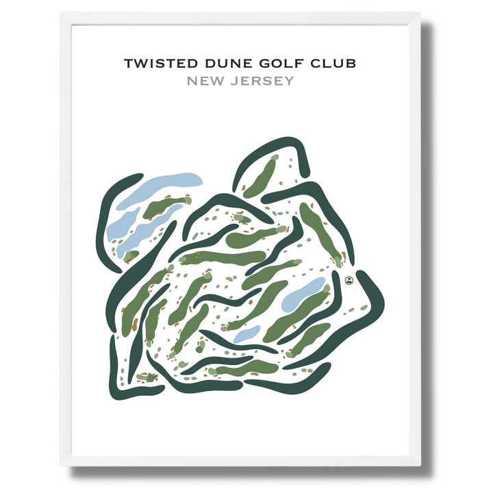 Twisted Dune Golf Club, New Jersey - Printed Golf Courses