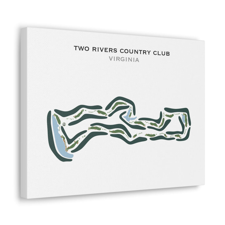 Two Rivers Country Club, Virginia - Printed Golf Courses