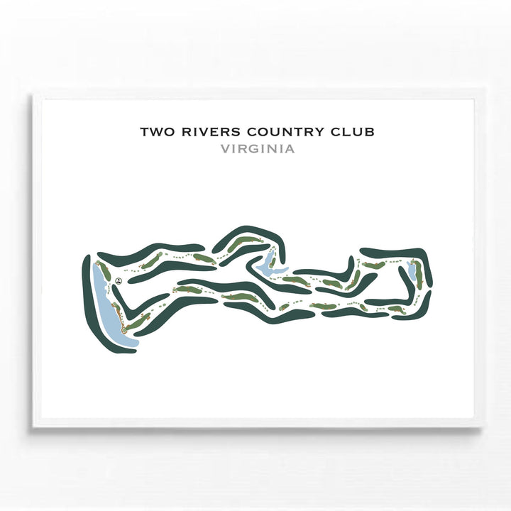 Two Rivers Country Club, Virginia - Printed Golf Courses