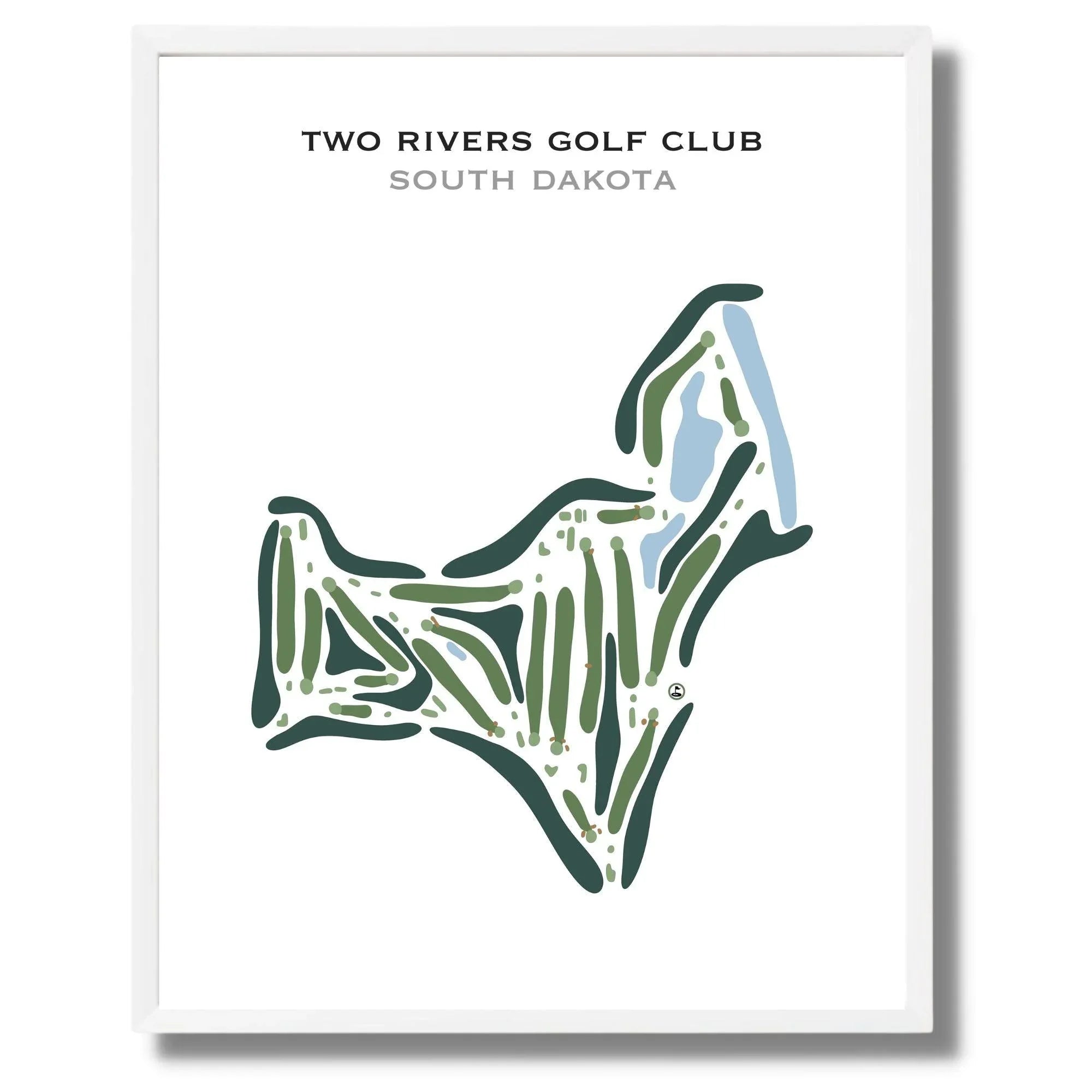 Buy the best printed golf course Two Rivers Golf Club South Dakota