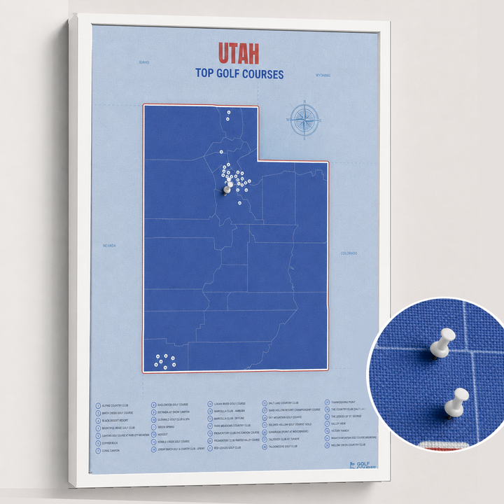 Map of Utah Golf Courses