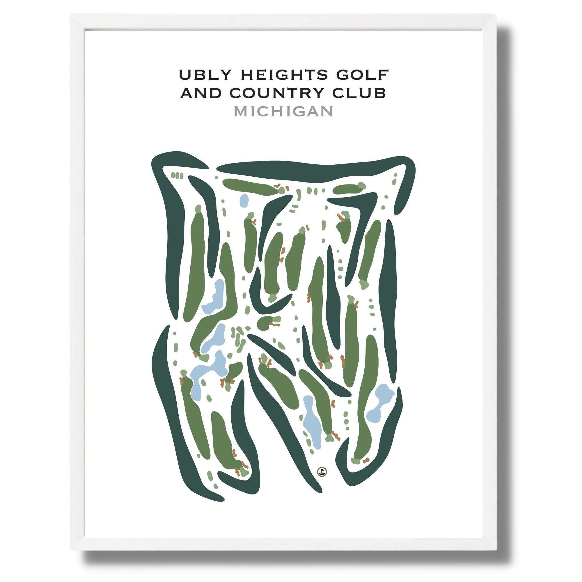 Buy the best printed golf course Ubly Heights Golf Country Club