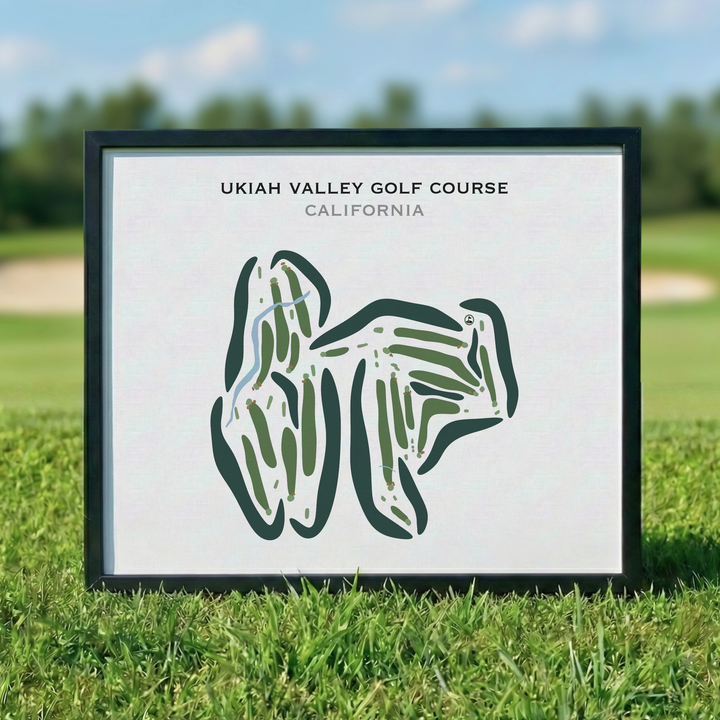 Ukiah Valley Golf Course, California - Printed Golf Courses