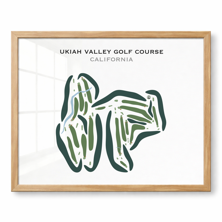 Ukiah Valley Golf Course, California - Printed Golf Courses