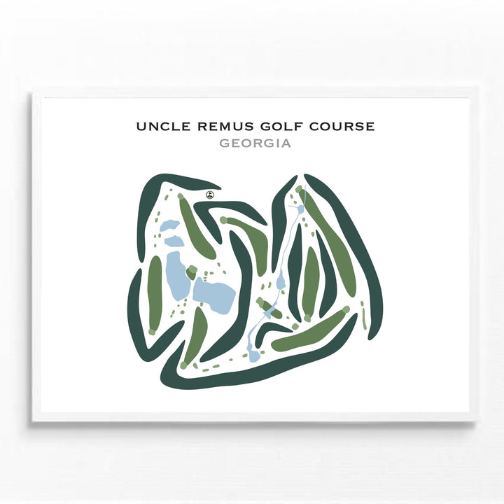 Uncle Remus Golf Course, Georgia - Printed Golf Courses