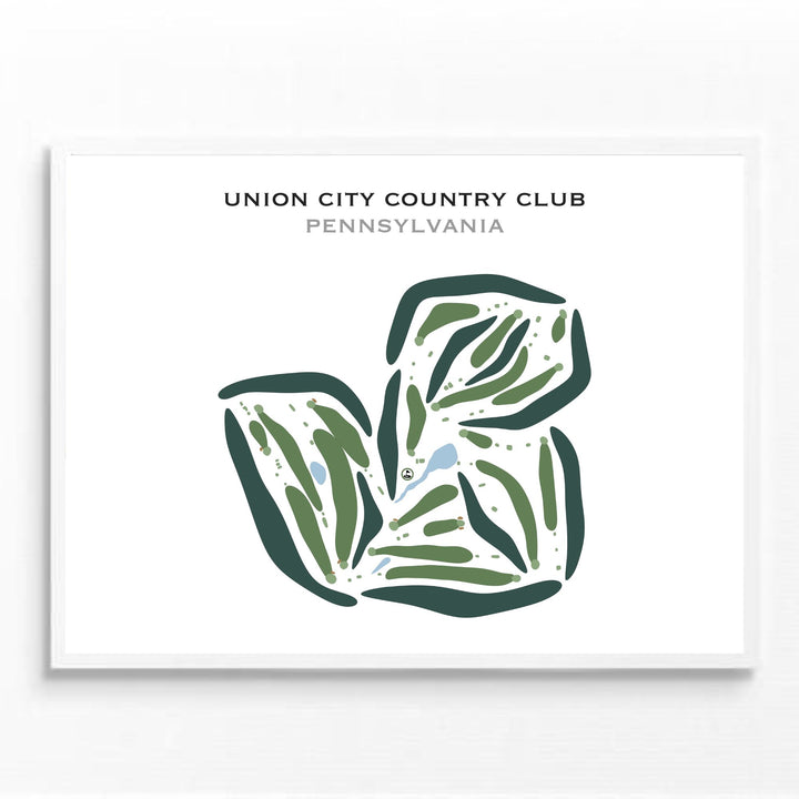 Union City Country Club, Pennsylvania - Printed Golf Courses