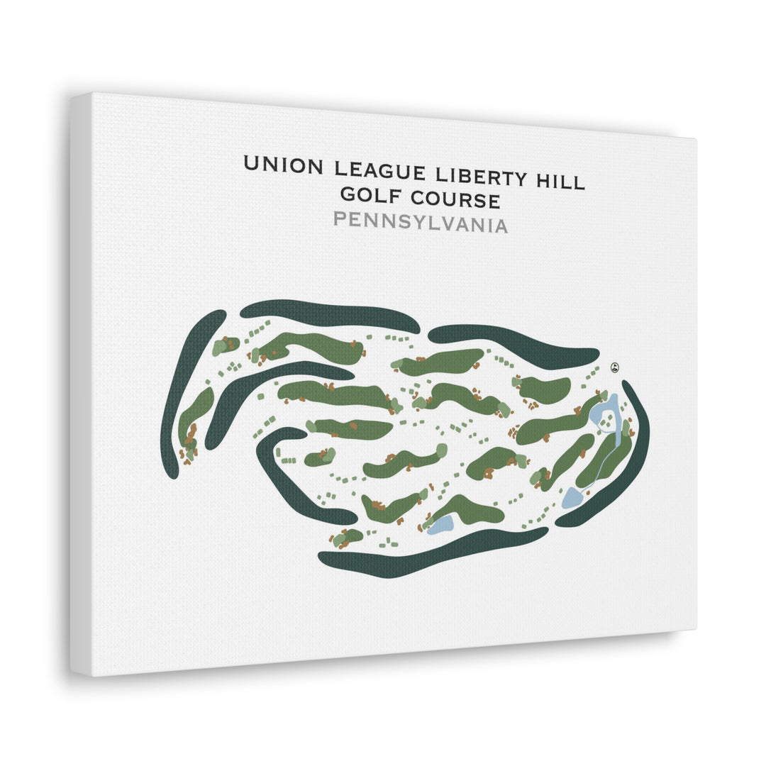 Union League Liberty Hill Golf Course, Pennsylvania - Printed Golf Courses