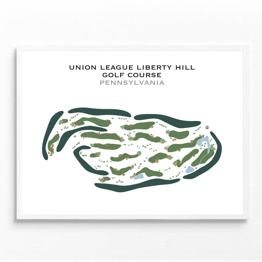 Union League Liberty Hill Golf Course, Pennsylvania - Printed Golf Courses