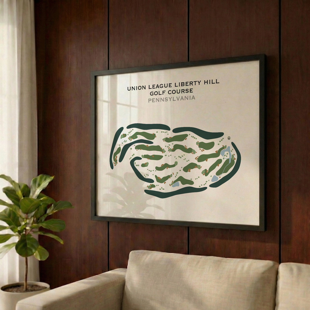 Union League Liberty Hill Golf Course, Pennsylvania - Printed Golf Courses