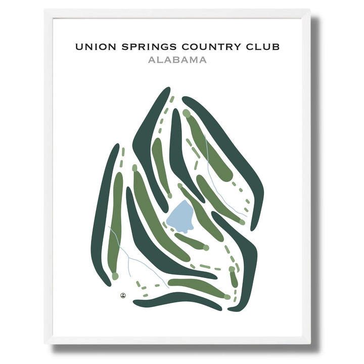 Union Springs Country Club, Alabama - Printed Golf Courses