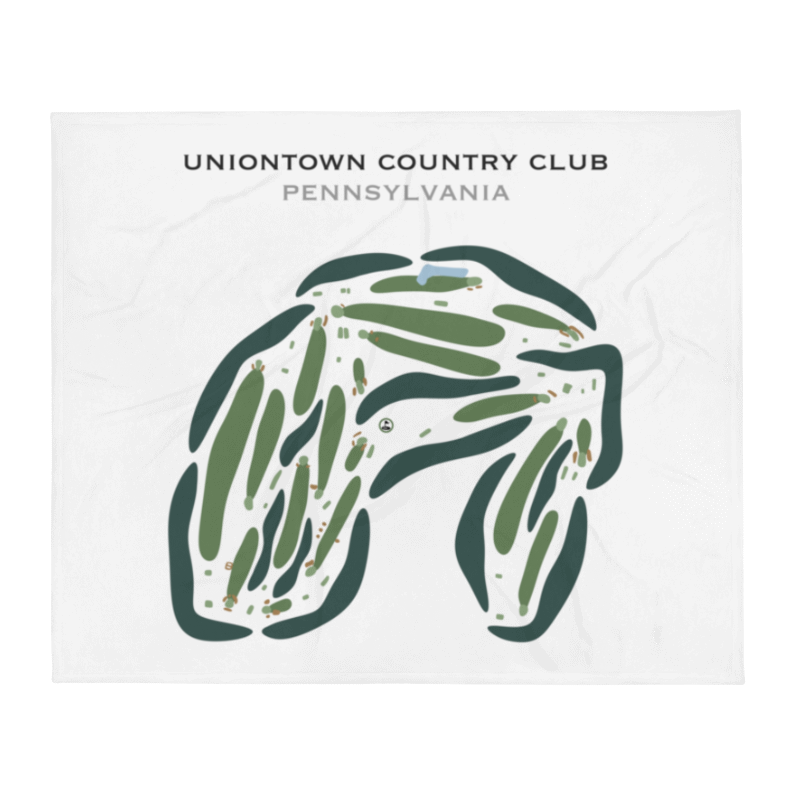 Uniontown Country Club, Pennsylvania - Printed Golf Courses