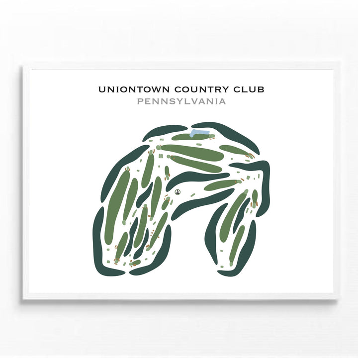 Uniontown Country Club, Pennsylvania - Printed Golf Courses