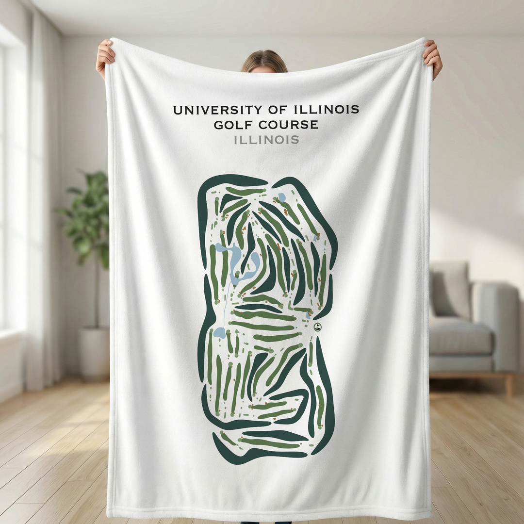 University of Illinois Golf Course, Illinois - Printed Golf Courses